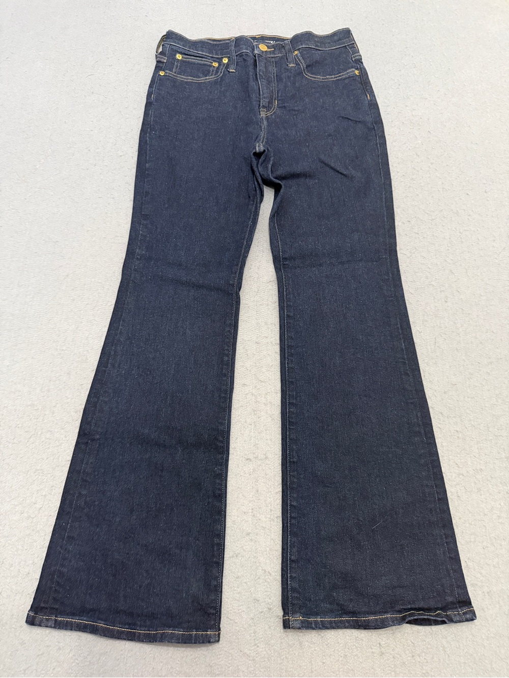 Women’s J.Crew 03 Bootcut Jeans Size 28P Petite Dark Wash Denim